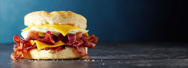 Skinny Biscuit with Bacon, Egg and Cheese