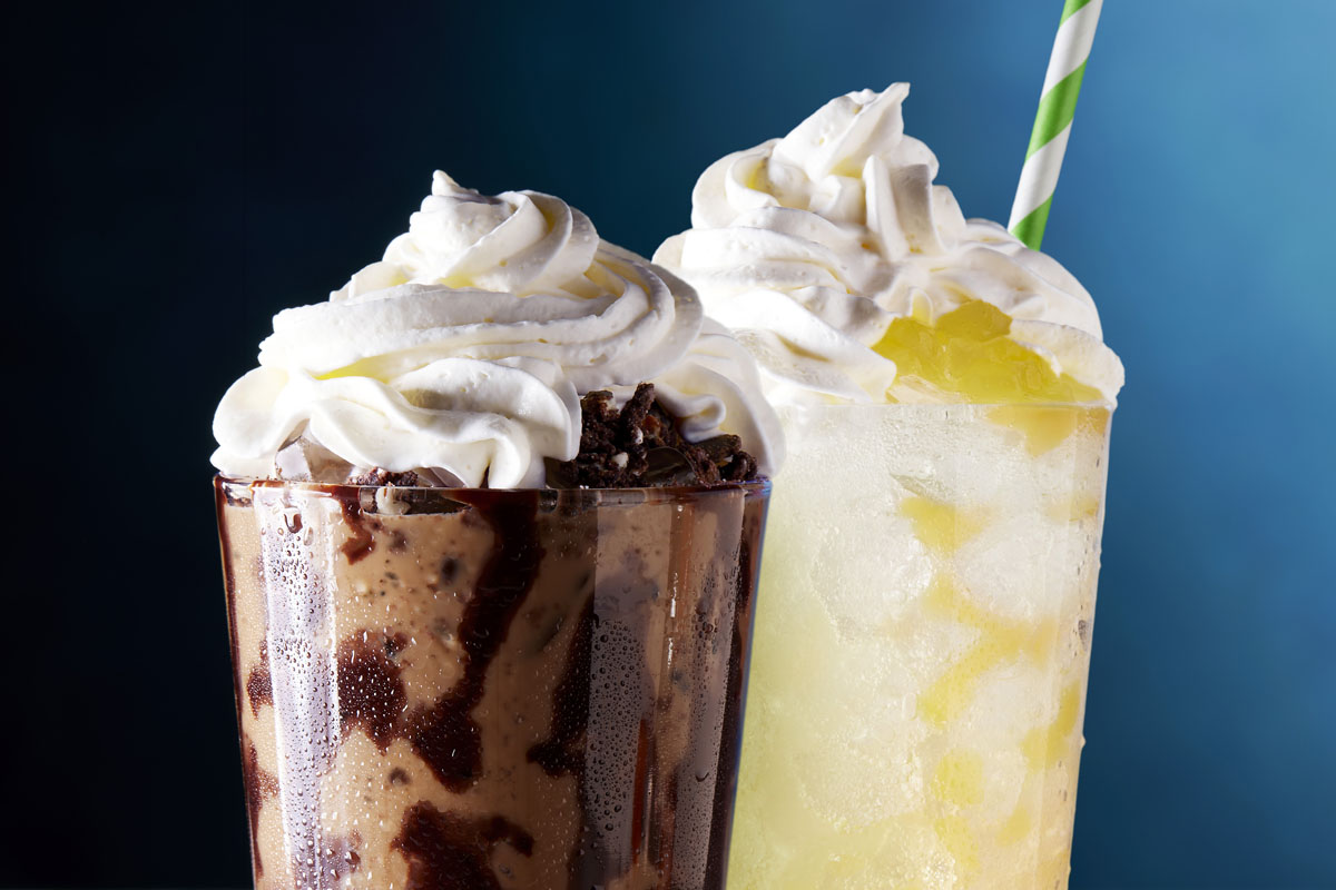 Pineapple Cream Soda & Cookies & Cream Iced Latte