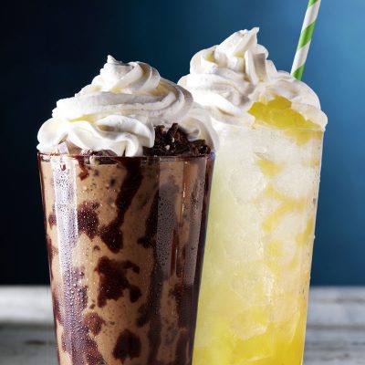 Pineapple Cream Soda & Cookies & Cream Iced Latte