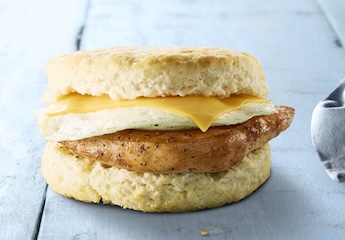 GRILLED CHICKEN, EGG & CHEESE BISCUIT