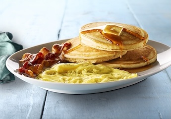 BUTTERMILK PANCAKE PLATTER WITH BACON