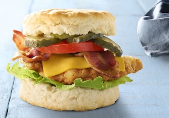 FRIED CHICKEN CLUB BISCUIT